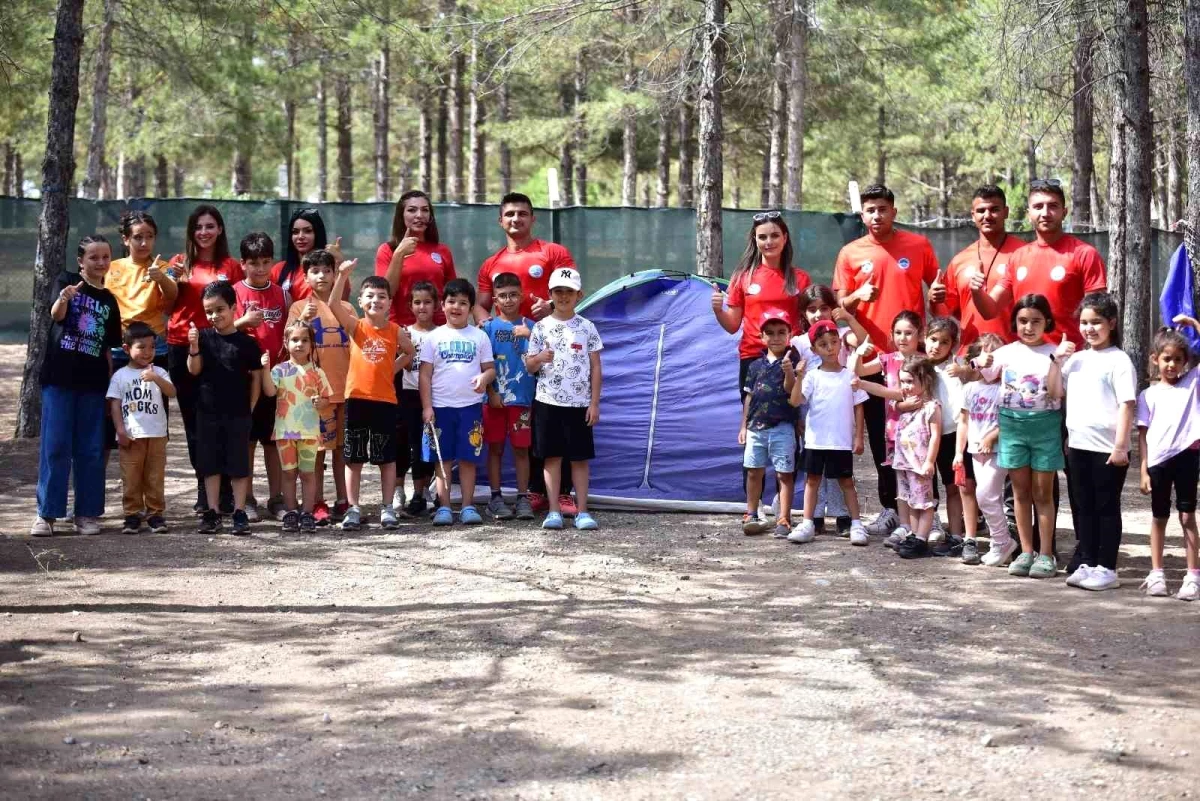 Kayseri Büyükşehir Belediyesi’nin Doğa Kampı Çocukların İlgi Odağı